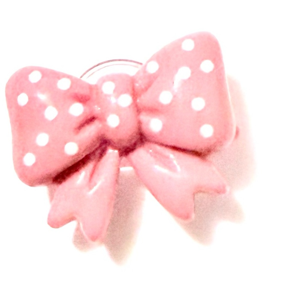 (10 for $20) Bow Glossy Resin Croc Charm Jibbit Shoe Charm Disney Croc Charms